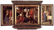 triptych of jan floreins by Hans Memling